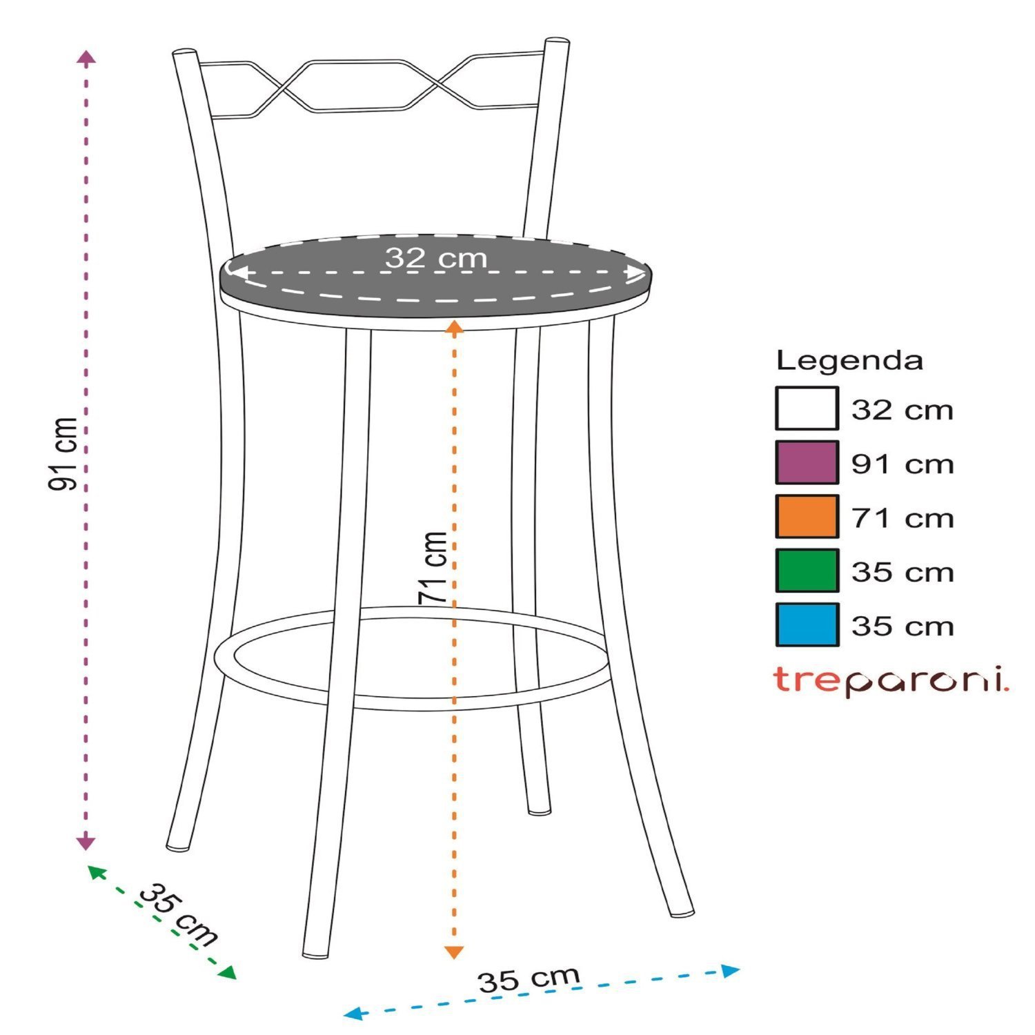 Kit 2 Banquetas Cromadas Bc51-a E507 - 3