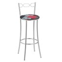 Ver imagem 2 de Kit 2 Banquetas Cromadas BC51-a E522 Cinza/Cromado/Preto