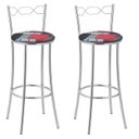 Ver imagem 1 de Kit 2 Banquetas Cromadas BC51-a E522 Cinza/Cromado/Preto