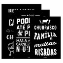 Ver imagem 3 de Kit 3 Quadro Decorativo Churrasco Área de Churrasqueira 40x28cm