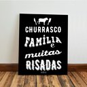 Ver imagem 4 de Kit 3 Quadro Decorativo Churrasco Área de Churrasqueira 40x28cm