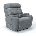 Ver imagem 2 de Poltrona do Papai Reclinável com Elevador Lift Pós Cirurgico em Suede Cor Cinza- Modelo Florença