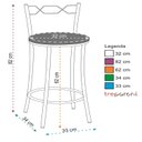 Ver imagem 3 de Kit 2 Banquetas Cromadas Bc51-b D410