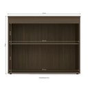 Ver imagem 4 de Armário Baixo 2 Portas Kappesberg F206 Frame Cor Munique Marrom