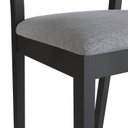 Ver imagem 6 de Banqueta Assento Estofado Madeira Maciça Manu Preto/Algodão