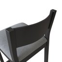 Ver imagem 7 de Banqueta Assento Estofado Madeira Maciça Manu Preto/Algodão