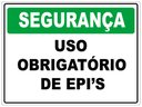 Ver imagem 1 de Placas Epi Uso Obrigatório Segurança Sinalização Modelo 2 20x30cm Tacolado 10 Unidades