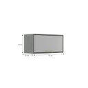 Ver imagem 4 de Armário Basculante Aéreo de Cozinha 1 Porta Domus Espresso Móveis Prata/Silver