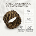 Ver imagem 4 de Porta Guardanapos Rattan Natural 70% Bambu 30% Rattan 5x4cm