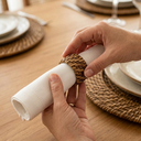 Ver imagem 3 de Porta Guardanapos Rattan Natural 70% Bambu 30% Rattan 5x4cm