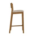 Ver mais imagens de Banqueta Assento Estofado Madeira Maciça Manu