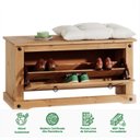 Ver imagem 3 de Banco Sapateira Madeira 6 Pares 1 Porta Basculante Tequila Idimex