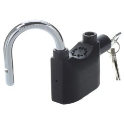 Cadeado com Alarme Anti Furto Roubo 110 Dcb Sirene Alta Som Segurança Moto Carro Casa Proteçao - 3
