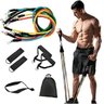 Kit Elasticos Exercícios 11 Peças Pilates Musculação Treino - 4