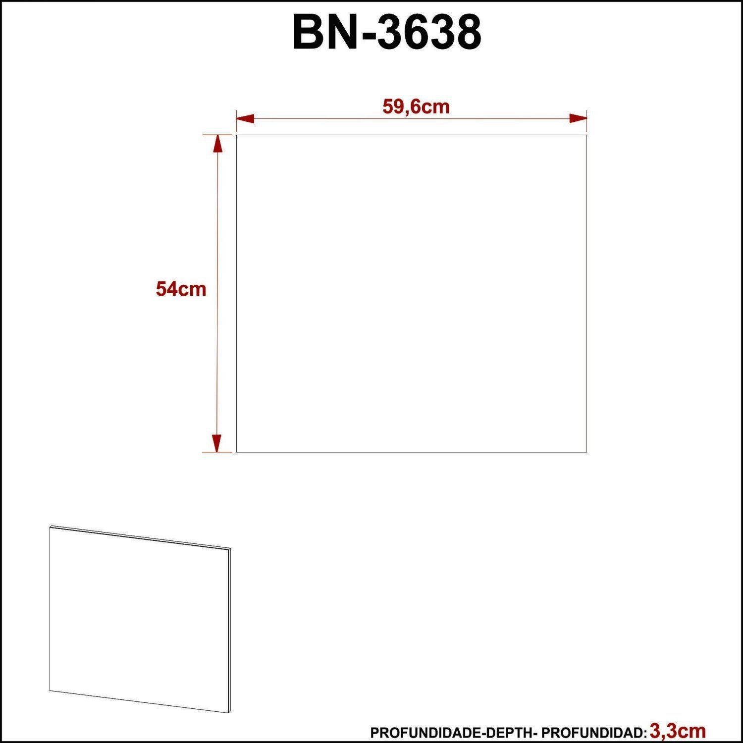 Espelheira para Banheiro Bn3638 - 4