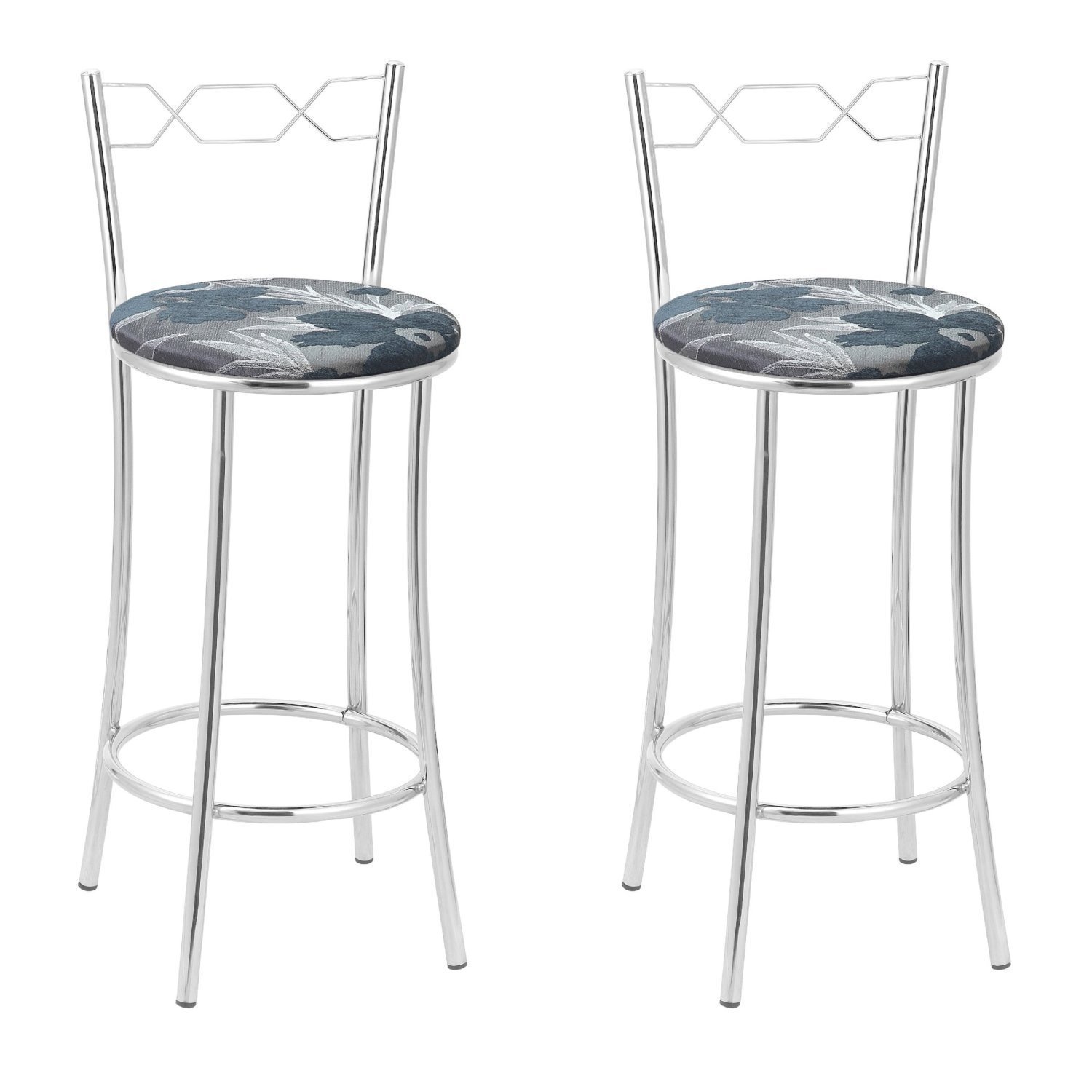 Kit 2 Banquetas Cromadas Bc51-b E510 - 1
