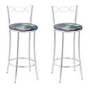 Ver imagem 1 de Kit 2 Banquetas Cromadas Bc51-b E510