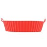 Forma Redonda de Silicone para Air Fryer Vermelha 19cm X 8,5cm - 3