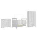 Ver imagem 3 de Quarto de Bebê Completo Berço 3 em 1, Guarda-Roupa 3 Portas e Cômoda 100% MDF Nina Espresso Móveis B