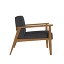 Ver mais imagens de Poltrona Decorativa Madeira Maciça Jequitibá Assento com Persintas Elásticas e Algodão Julia