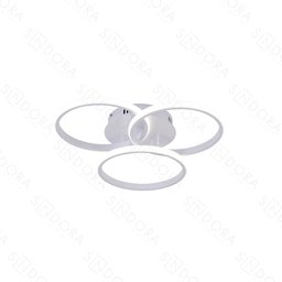 Plafon Led 45w 3375lm 3000k 4000k 6000k Bivolt Metal Branco e Silicone 25x25x25cm - 1
