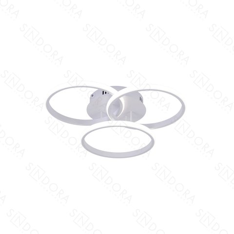 Plafon Led 45w 3375lm 3000k 4000k 6000k Bivolt Metal Branco e Silicone 25x25x25cm