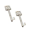 Ver imagem 3 de Fechadura Porta Interna Quarto Sala Modena Pado Preta 55mm Quadrada Chave Grande Ept