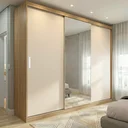 Ver imagem 1 de Guarda Roupa Casal com Espelho 3 Portas de Correr 100% MDF London