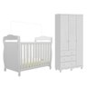 Quarto de Bebê com Guarda-Roupa 3 Portas e Berço Minicama 100% MDF Nina Espresso Móveis - 3