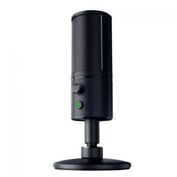 Microfone Razer Seiren X - Pedestal Ajustável - USB - Controles Integrados - RZ19-02290100-R3U1 - 1 Microfone Razer Seiren X - Pedestal Ajustável - USB - Controles Integrados - RZ19-02290100-R3U1 - 1