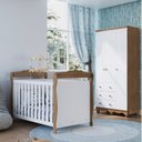 Ver imagem 1 de Quarto de Bebê com Guarda Roupa 3 Portas e Berço Americano Nina Espresso Móveis