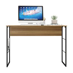 Mesa escritório industrial para Computador notebook Caemmun Tamanho 120x45x75:Preto/Mel - 2