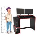 Ver mais imagens de Mesa Gamer Escrivaninha Para Computador Legend 116cm Preto