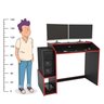 Mesa Gamer Escrivaninha Para Computador 116cm Legend - 8