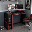 Ver imagem 6 de Mesa Gamer Escrivaninha Para Computador Legend 116cm Preto
