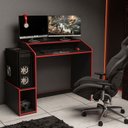 Ver imagem 5 de Mesa Gamer Escrivaninha Para Computador Legend 116cm Preto