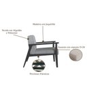 Ver imagem 4 de Poltrona Decorativa Madeira Maciça Jequitibá Assento com Persintas Elásticas e Algodão Julia