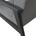 Ver imagem 7 de Poltrona Decorativa Madeira Maciça Jequitibá Assento com Persintas Elásticas e Algodão Julia