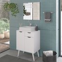 Ver imagem 7 de Gabinete para Banheiro 2 Portas e 1 Gaveta BN3637 Branco