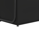 Ver imagem 6 de Armário Baixo Auxiliar Office Estilo Industrial 2 Portas Criare Preto