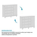 Ver imagem 7 de Quarto de Bebê com Cômoda 1 Porta e Berço Minicama 100% MDF Nina Espresso Móveis Branco/Brilho