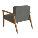 Ver imagem 5 de Poltrona Decorativa Madeira Maciça Jequitibá Assento com Persintas Elásticas e Algodão Julia