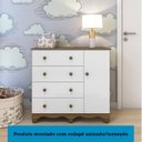 Ver imagem 7 de Quarto de Bebê com Cômoda 1 Porta e Berço Americano Nina Espresso Móveis