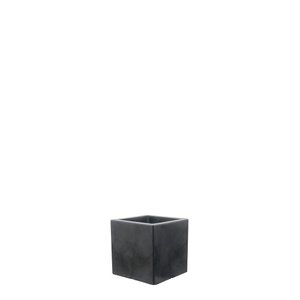Vaso Cubo 40 X 40 Cm Vasart 18 - Antique Preto