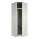 Ver imagem 2 de Guarda Roupa Closet sem Porta Canto Diagonal 83,8cm 5 Prateleiras 1 Cabideiro Prime Luciane Móveis