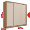 Guarda Roupa Casal 3 Portas 100% MDF London Yescasa - 6