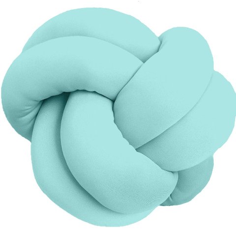 Almofada de nó Escandinavo Verde Tiffany