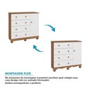 Ver imagem 5 de Quarto de Bebê com Berço Americano e Cômoda 1 Porta Nina Espresso Móveis