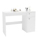 Ver imagem 5 de Penteadeira Iracema com Tampo Porta Objetos com Espelho 1 Gaveta 1 Porta