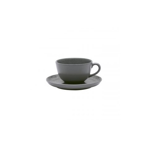 Xícara de Chá 200 Ml com Pires Flat Gray Oxford